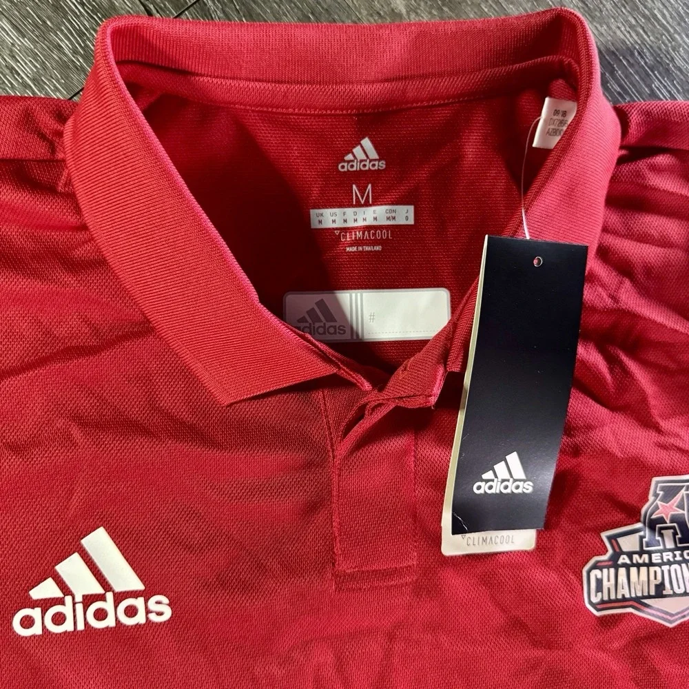 Adidas American Athletic Conference Champs Polo Medium NWOT